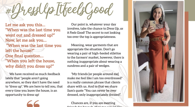 #DressUpItFeelsGood
